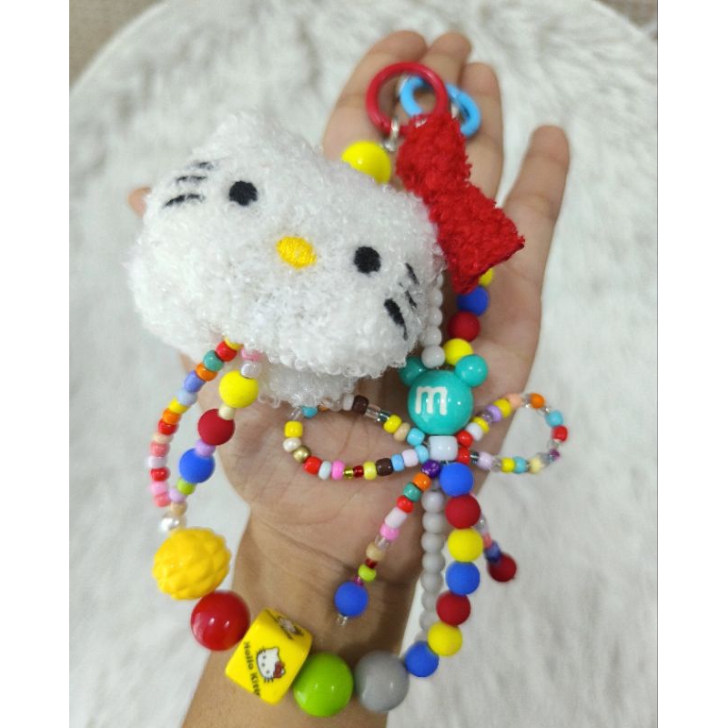 Hello Kitty สายคล้องอเนกประสงค์ เป็นพวงกุญแจ ห้อยกระเป๋า