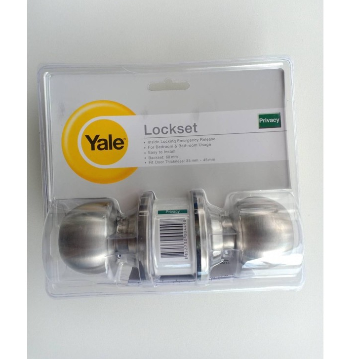 ลูกบิด Yale สเตนเลส 5122 ห้องน้ำ