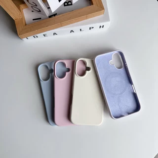 (มี16) พร้อมส่ง 8โทนสี 🦋R1839 เคสซิลิโคน+แม่เหล็ก Premium Case กันกระแทก ไอโฟน สำหรับ i16-16Promax