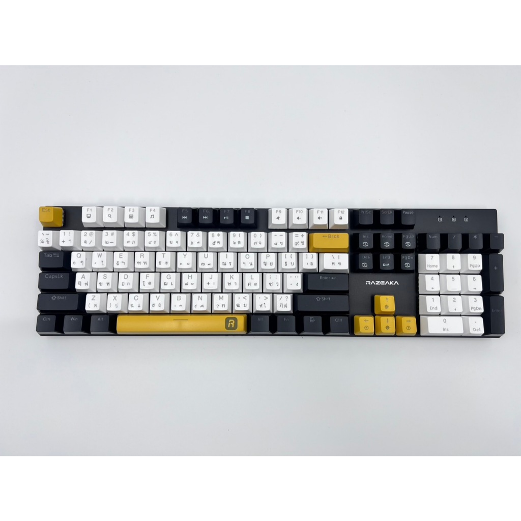 คีย์บอร์ดเกมมิ่ง Razeak RK-X61 Pro Mechanical Keyboard คีย์บอร์ด Blue & Red Switch คีย์บอร์ดเล่นเกม ประกัน1 ปี