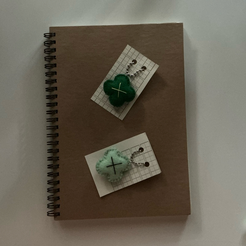 clover leaf keychain 🍀🐞