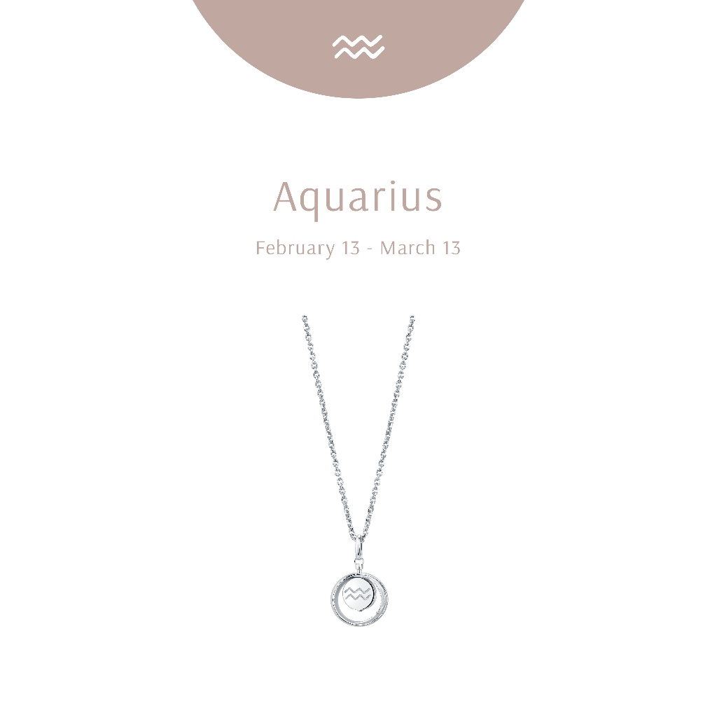 Ravipa | Zodiac Aquarius Necklace - สร้อยคอ