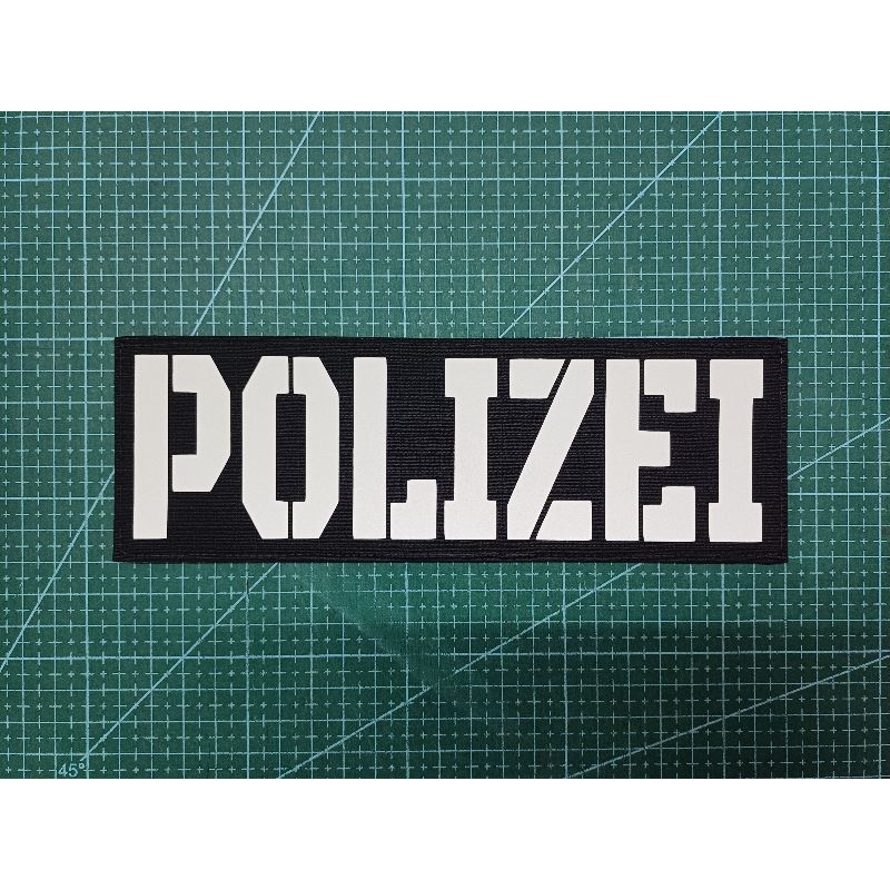 ป้าย POLIZEI  ขนาด 7×21 cm