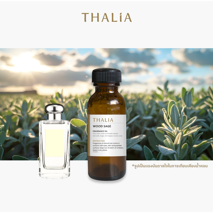หัวน้ำหอม Fragrance oil กลิ่น WOOD SAGE (JA MALON)