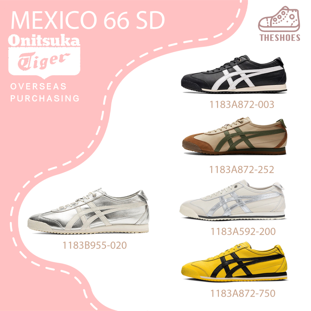 Onitsuka tiger MEXICO 66 SD รองเท้ากีฬา ของแท้100% 1183B955-020/1183A872-003/1183A872-252/1183A592-2
