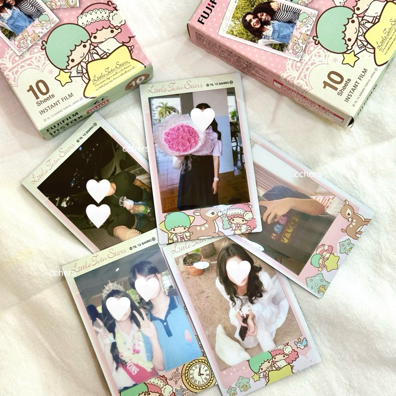 พร้อมส่ง รับปริ้นรูป ฟูจิฟิล์ม กรอบลายลิตเติ้ลทวิน Fujifilm Instax Mini Sanrio กรอบ Kitty ฟิล์มลายการ์ตูน
