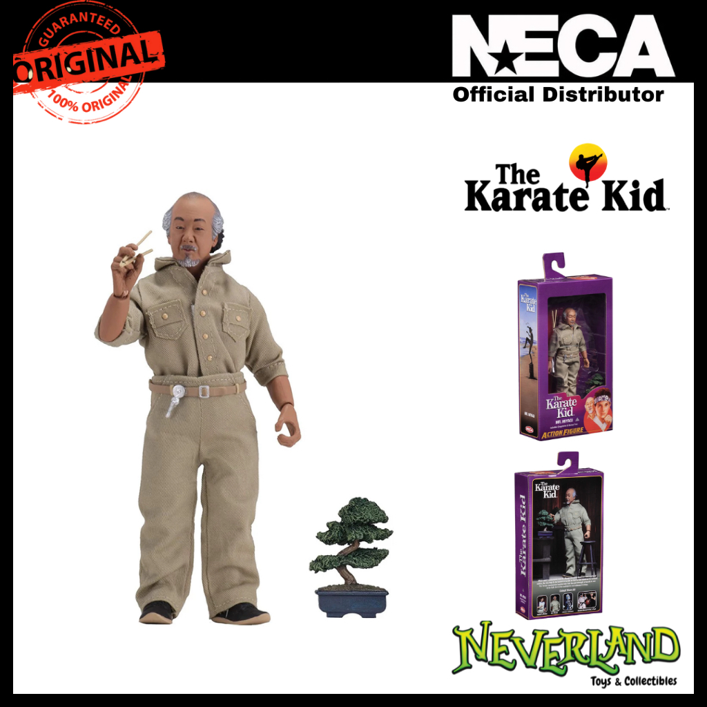 (SOLD OUT) (NECA) Karate Kid (1984) - 8" Clothed Action Figure - Mr. Miyagi