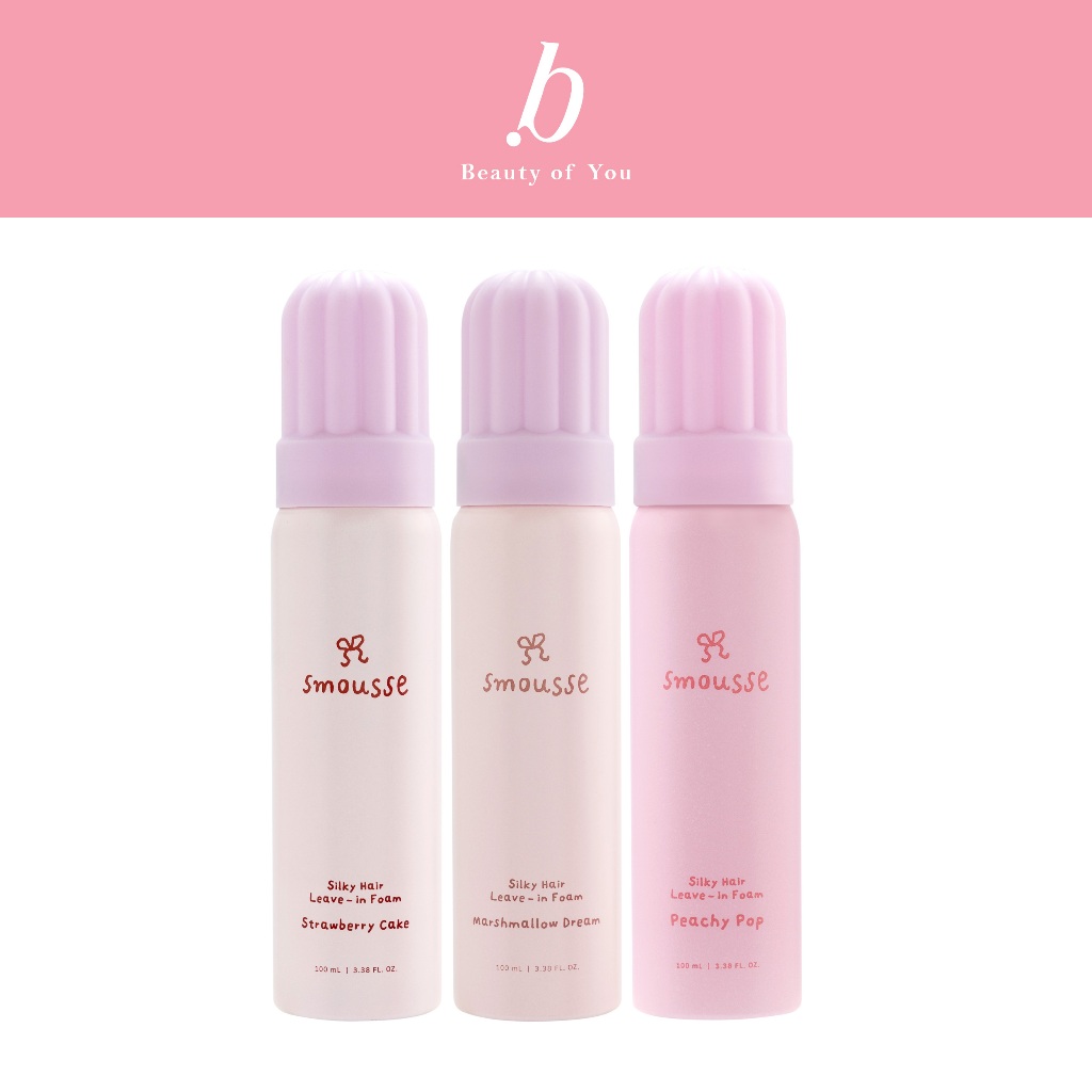 smousse silky hair leave-in foam 100ml สมูส ซิลค์กี้ แฮร์ ลีฟ-อินโฟม