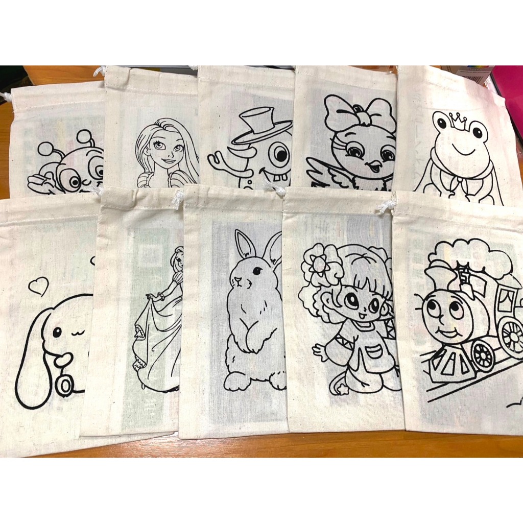 ถุงผ้าดิบ ระบายสี คละลาย ลายการ์ตูน   เพ้นท์ถุงผ้า 2 – Eco Bag No color 2 Any design ราคา ถูกที่สุด ดีลบีเคเค แกลเลอรีภาพที่ 4