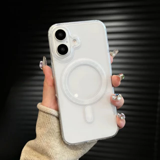 เคสแม่เหล็ก ใสกันกระแทก สำหรับ IPHONE 17 17e 16 16e 15 14 13 12 11 Pro,ProMax,Plus Xs Max Xr 6,6s,7,8,7plus 038