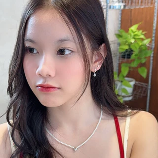 Suwann.na [ราคาต่อคู่] ต่างหูห่วง ต่างหูเงินแท้ ห่วงตุ้มเพชร สีเงิน, ทอง