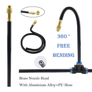 20/30/50cm Free-bend ปรับทองเหลือง Misting หัวฉีดสเปรย์ พ่นหมอก Atomization Sprayer ท่อPU6/8/10/12mm