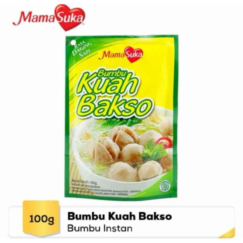 Indonesia Bumbu Kuah Bakso Baso MamaSuka 100 gram / Instant Gravy Seasoning