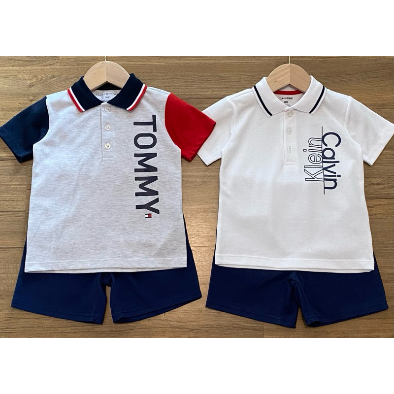 Tommy / CK เซ็ทคอปกลูกชาย ไซส์ 12/18/24 เดือน
