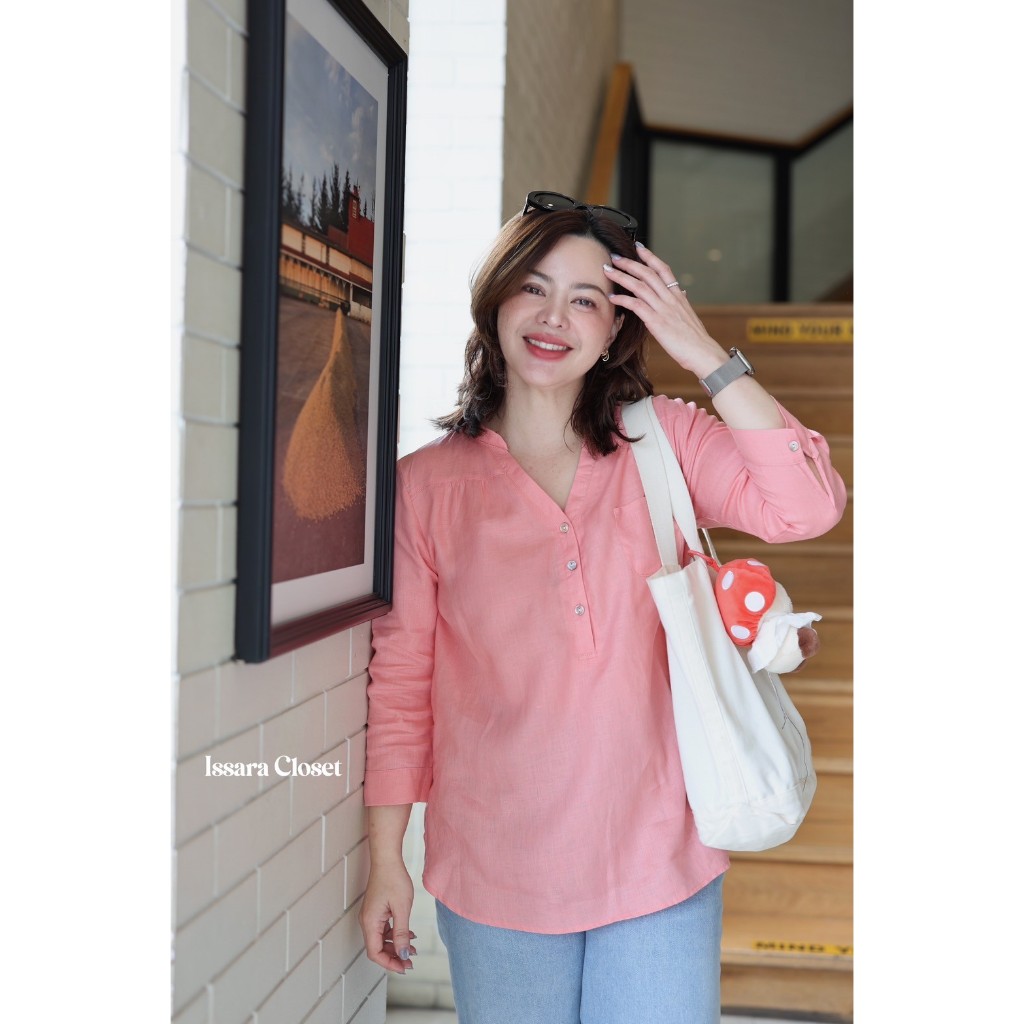 Long Shirt #สีชมพูพีชใหม่