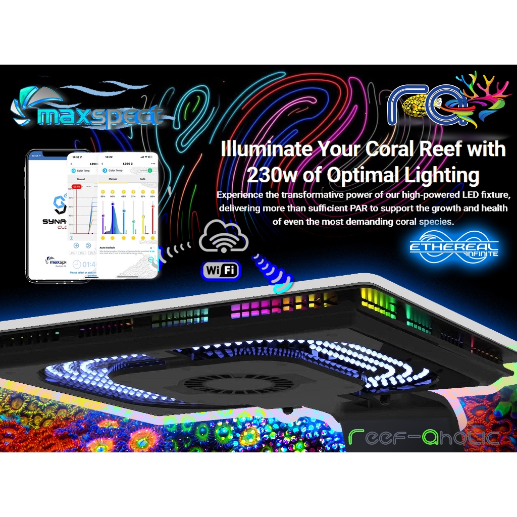 Maxspect LED ล้ำๆ Ethereal Infinite 230W จัดเต็มทุกมิติ แสงสี  หลากหลายโหมดการทำงาน เหนือคำบรรยาย