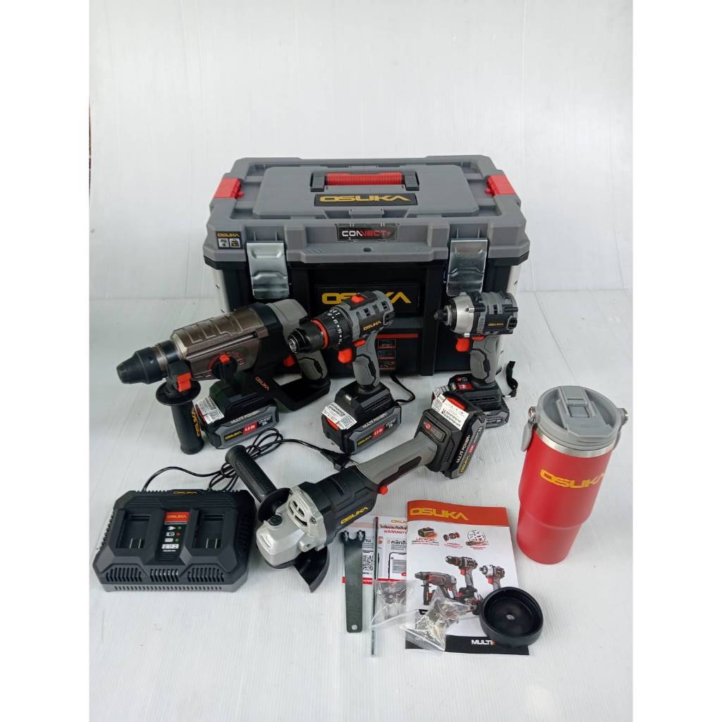 OSUKA Combo ช่างไฟ 01 รุ่น OCK155-D2M2 สว่านกระแทก รูปที่ 7