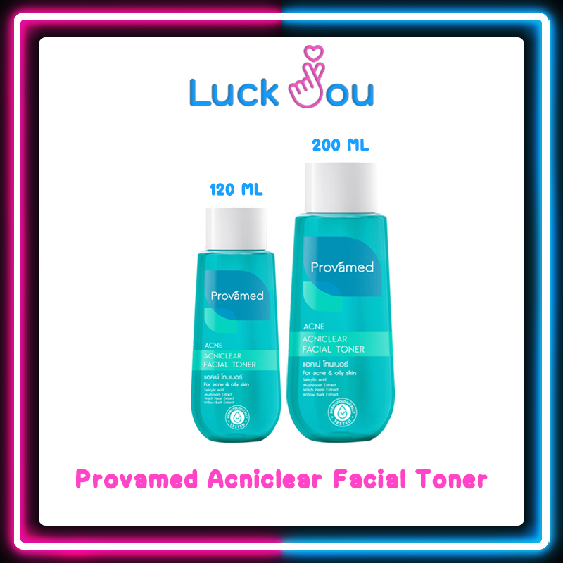 Provamed Acniclear Facial Toner 120ml. /200ml. โปรวาเมด  แอคเน่เคลียร์ เฟเชี่ยล โทนเนอร์ 120 มล. /200 มล.