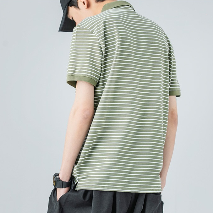 CLIFF เสื้อโปโลผู้ชาย ลาย สื้อคอปก แฟชั่น ชุดคู่รัก เรียบง่าย หล่อ ราคา ถูกที่สุด ดีลบีเคเค แกลเลอรีภาพที่ 8