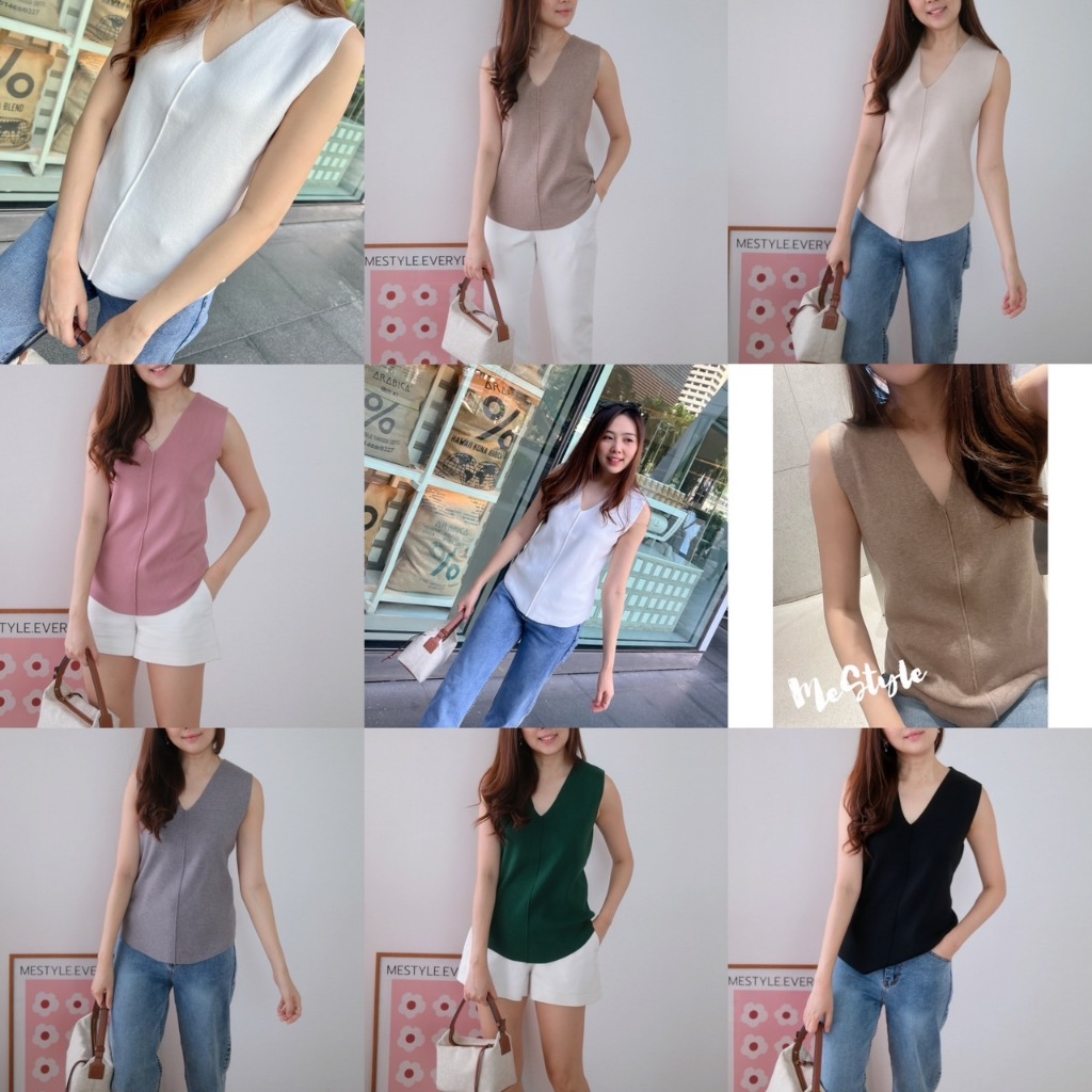 Regent knit top   งาน premium ใส่แล้วเพรียวทันตาเห็น ราคา ถูกที่สุด ดีลบีเคเค