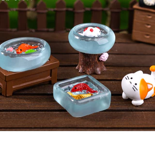 ปลาทอง ดอกบัว ใบบัว (ราคา/1ชิ้น)ตุ๊กตาแต่งสวน จัดสวนถาด ไม้ดัด โมเดล ตกแต่งบ้าน ของสะสม พร็อพถ่ายรูป