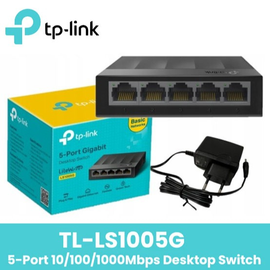 TP-LINK LS1005G 5-PORT 10/100/1000MBPS /LS1008G 8-PORT 10/100/1000MBPS DESKTOP SWITCH ประกันตลอดอายุการใช้งาน