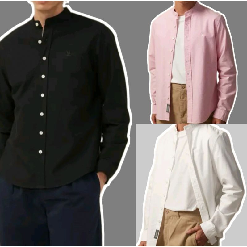 CC-OO เสื้อเชิ้ตแขนยาวผู้ชายคอจีน (ของแท้100%ชอปไทย)มี 3 สี เสื้อเชิ้ตแขนยาว เสื้อทำงาน