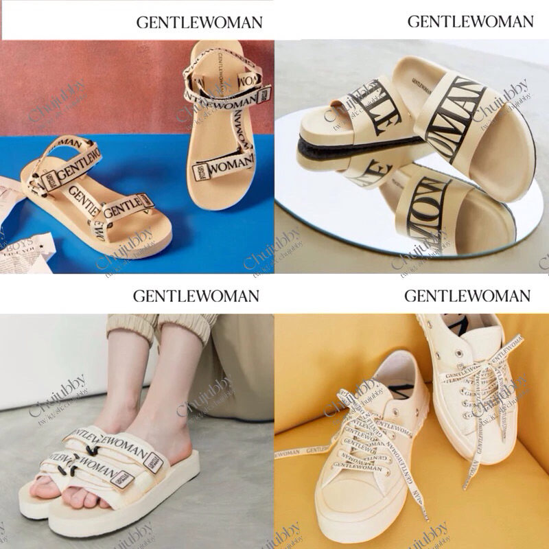 CHUJUBBY🔥พร้อมส่ง +ถุงแบรน (ใช้ส่วนลด 20%) รองเท้า Gentlewoman รุ่น slipper / platform sandals