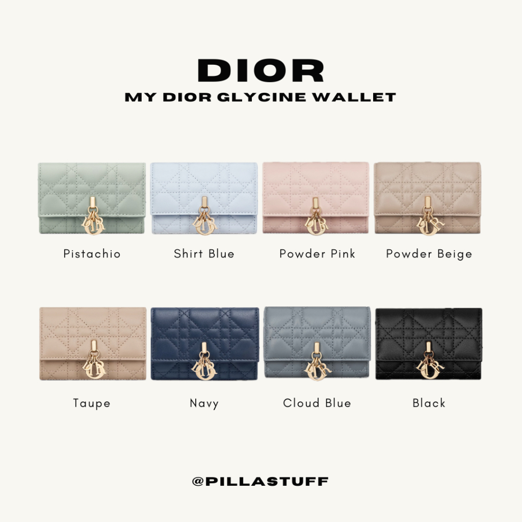 New🔥 Dior My Dior Glycince Wallet กระเป๋าตังค์ดิออร์