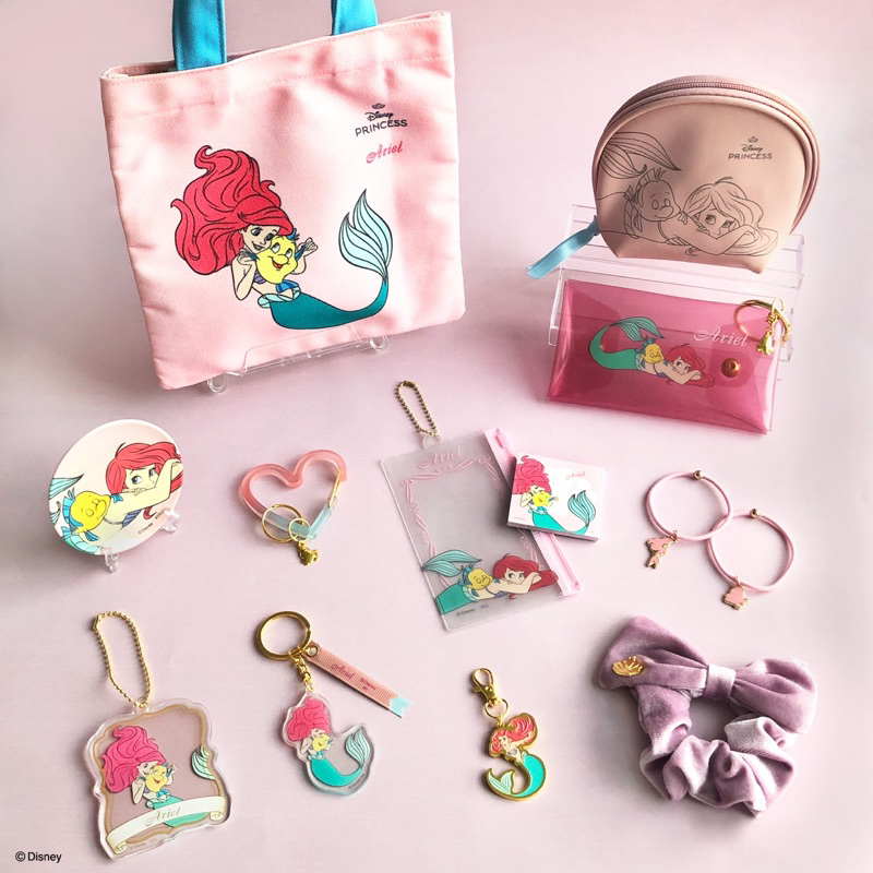 *** รวมสินค้า Daiso Seria Japan พวงกุญแจห้อยกระเป๋า ยางมัดผม ถุงผ้า เจ้าหญิงดิสนีย์ Disney Princess