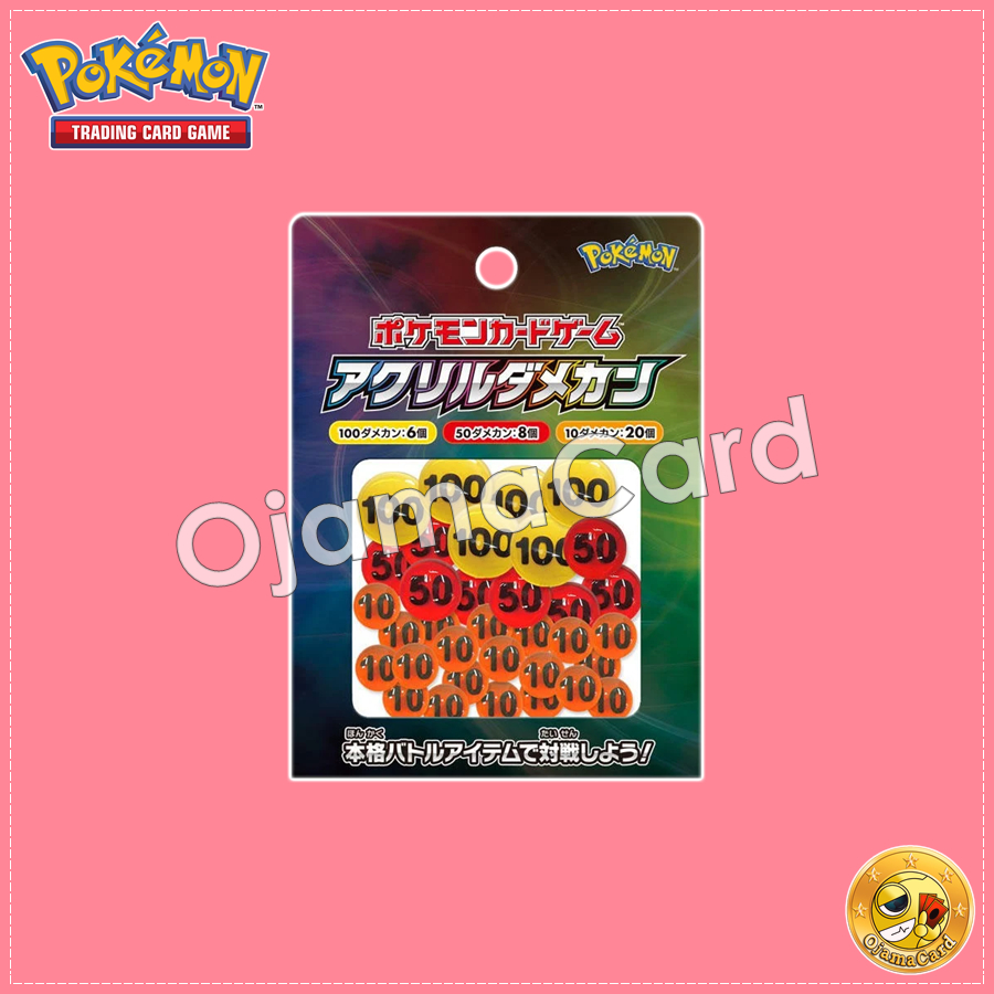 Pokémon Official Damage Counter — เม็ดนับดาเมจ/ตัวนับดาเมจของแท้「1 Pack」