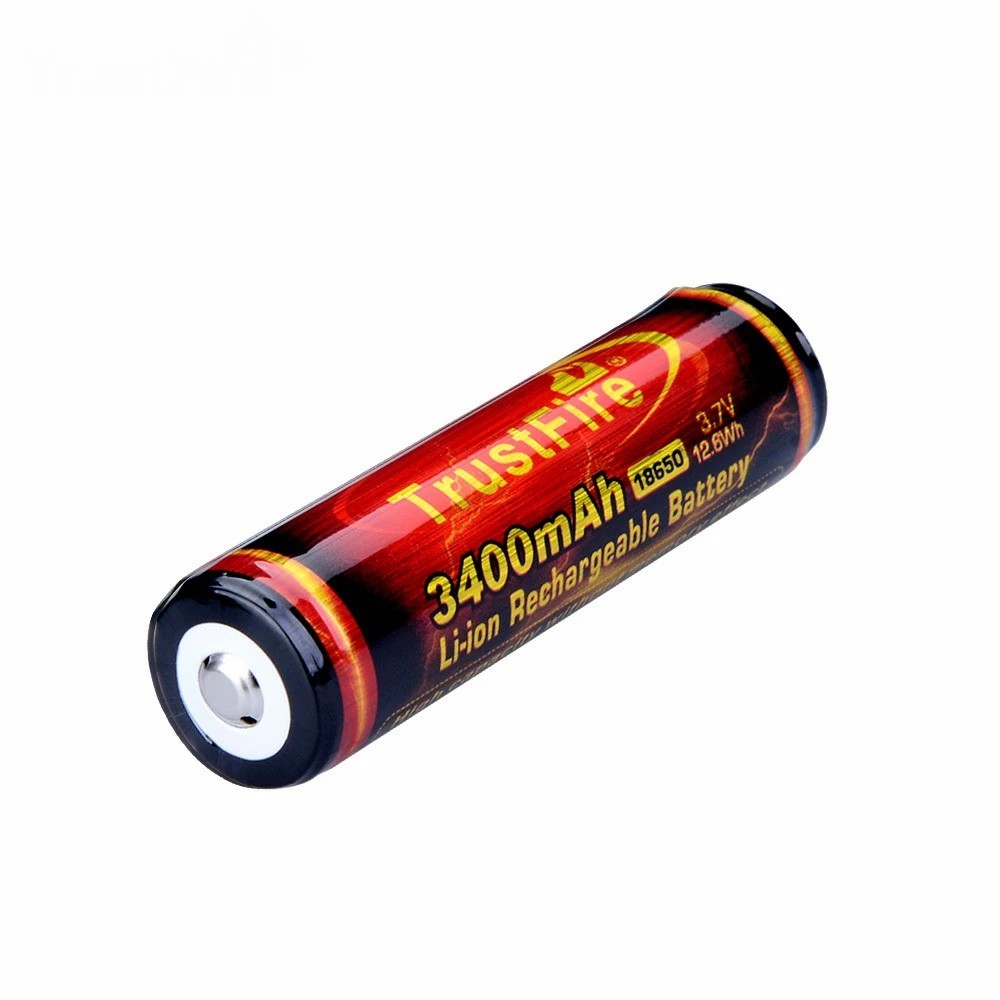 แบตไฟฉาย ลิเธียม Trustfire 18650-3400mah Rechargeable 18650 battery 3000mAh 3.7 V