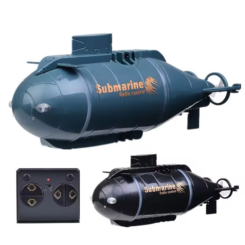 เรือดำน้ำบังคับวิทยุ Submarine 3มอเตอร์3ใบพัด แบตเตอรี่ชาร์จมีไฟรายละเอียดสวยอุปกรณ์พร้อมเล่น