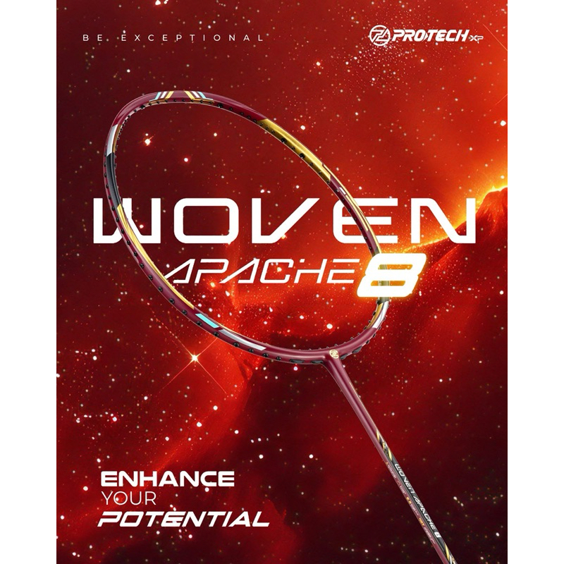 ไม้แบดมินตัน Protech รุ่น Woven Apache 8