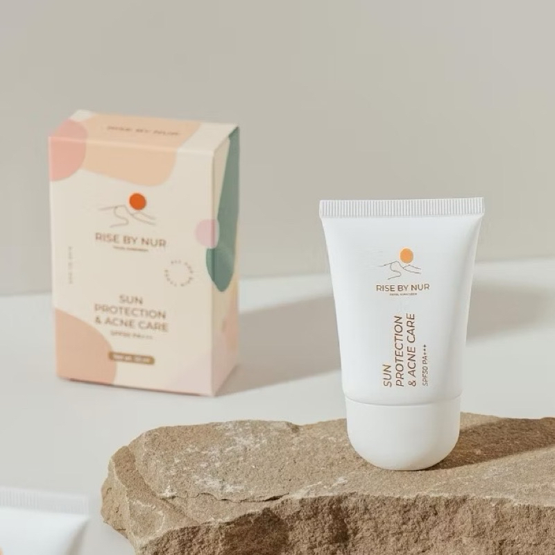 [ของแท้/ราคาเดิม390] RISE BY NUR กันแดดรักษาสิว Sun protection & Acne care spf 50 pa+++ (30ML)