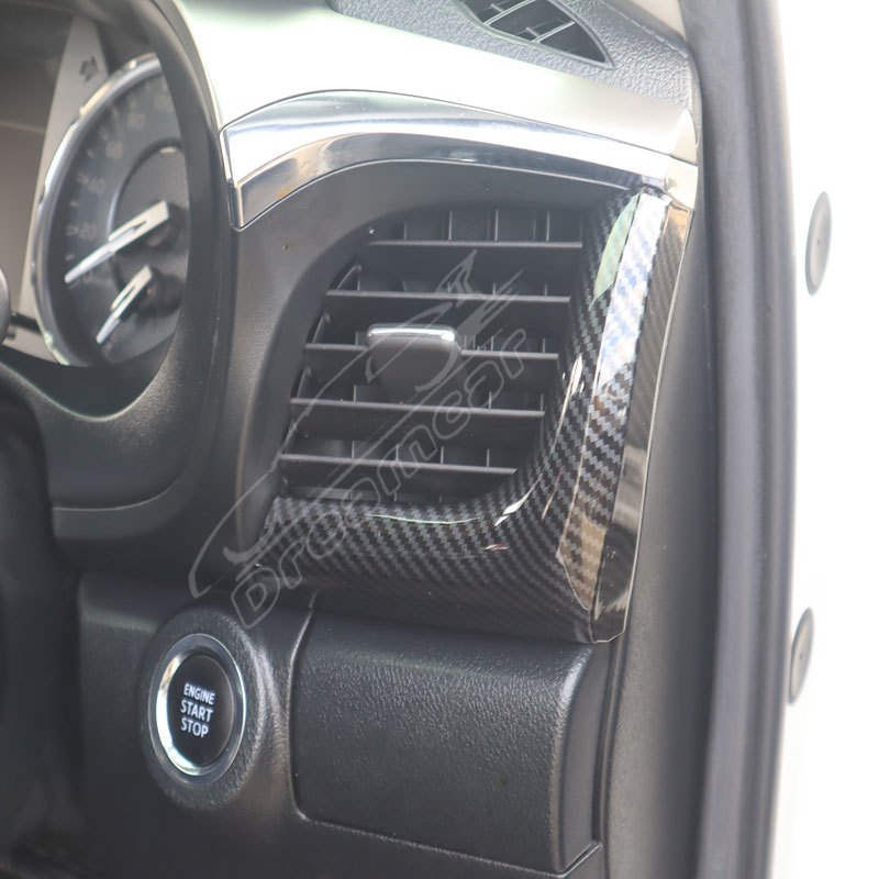 【หางเสือขวา】Toyota Hilux 2016-2025 ฝาครอบสวิตช์หน้าต่างพวงมาลัยคาร์บอนไฟเบอร์อุปกรณ์ตกแต่งตกแต่งภายใน - รูปที่ 7