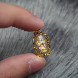 องค์เทพฮินดู เจ้าแม่กวนอิม พระแม่อุมา เลี่ยมไมครอน ขนาด 1.5*2 cm ไมครอน เลี่่ยมไมครอน พระฮินดู องค์เทพฮินดู