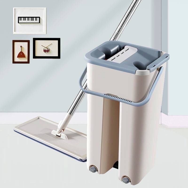Spray Mop ไม้ถูพื้น ม๊อบดันฝุ่น ถูพื้นแบบพ่นน้ำ หมุนได้ 360 องศา ไม่กินพื้นที่ แห้งง่าย
