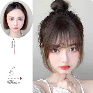 🌷พร้อมส่งจากไทย🌷AD-01วิกผมหน้าม้าซีทรู วิกผมหน้าม้าปลอมไม่เงาสะท้อนแสงไร้รอยต่อดูธรรมชาติ