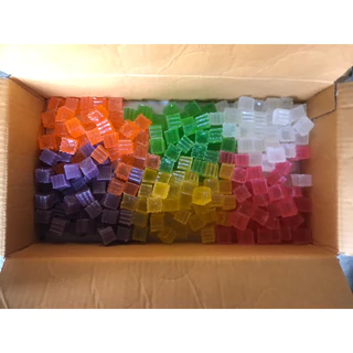 วุ้นกรอบ ใหญ่คละ6 สี น้ำหนักเนื้อขนมล้วนๆ 2 กิโลกรัม สดใหม่ รสหวานพอดี ไม่ใส่สารกันบูด