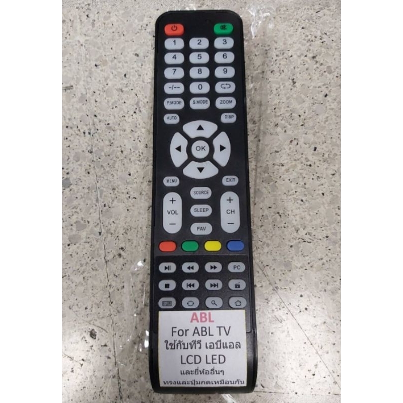 รีโมททีวีABLใช้สำหรับTV.LEDได้ไม่ต้องแซทค่า(เก็บเงินปลายทางได้)