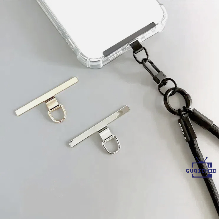 แผ่นห้อยโทรศัพท์ แพทช์เชือกคล้องโทรศัพท์มือถือเคส แผ่นแขวนน้ำหนักเบา คลิปโทรศัพท์โลหะเรียบ สายคล้องโทรศัพท์ ปะเก็นบาง