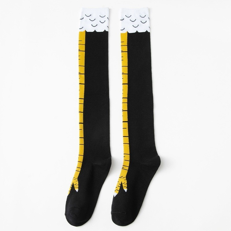 🍗จัดส่งทันที🔥ถุงเท้าขาไก่ ถุงเท้าน่อง 1คู Stovepipe บุคลิกภาพตลกตีนไก่แปลกถุงเท้าถุงเท้ายาว - รูปที่ 7