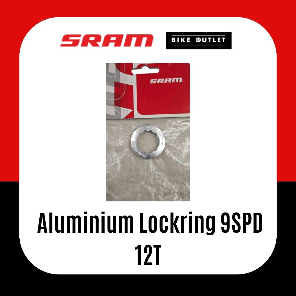 ฝาล็อคเฟืองจักรยาน SRAM Aluminium Lockring 9SPD 12T