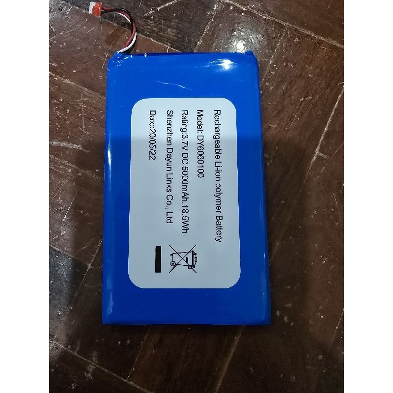 แบตเตอรี่ลิเธียม 3.7v 5000mAh พร้อมBMSป้องกัน แบตเตอรี่แพ็ค ขนาด 10.5*6*1.4 ซม.