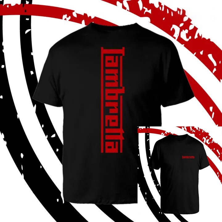 เสื้อยืด คอกลม แขนสั้น LAMBRETTA สกรีน Flex pu ขอบสวย คมชัด ผ้า S-5XL FS