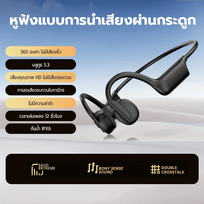 JQVITEK BC61 Bone Conduction Bluetooth 5.3 IPX6 กันน้ำ thumbnail 9