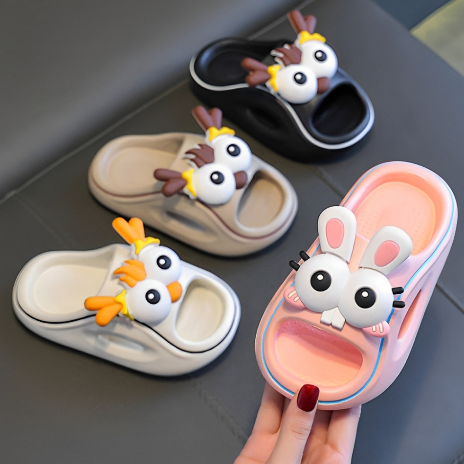 รองเท้าแตะเด็กแบบสวม น้ำหนักเบา พื้นมีกันลื่น นุ่ม ใส่กระชับเท้า Children's slip-on พร้อมส่งในไทย***