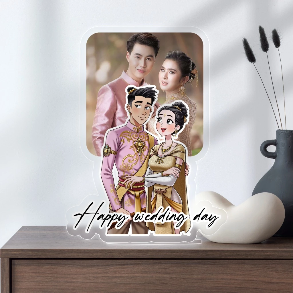 สแตนดี้อะคริลิคสั่งทำรูปการ์ตูนรูปตัวเองใส่ข้อความ thumbnail 9