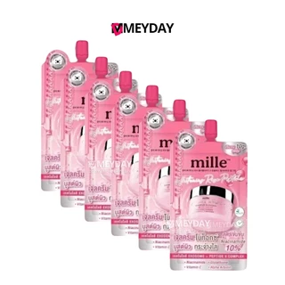 (ยกกล่อง) Mille White Rose Peptide Gel Cream มิลเล่ ไวท์ โรส เปปไทด์ เจล ครีม (เจลครีม โบท็อกซ์) 10g